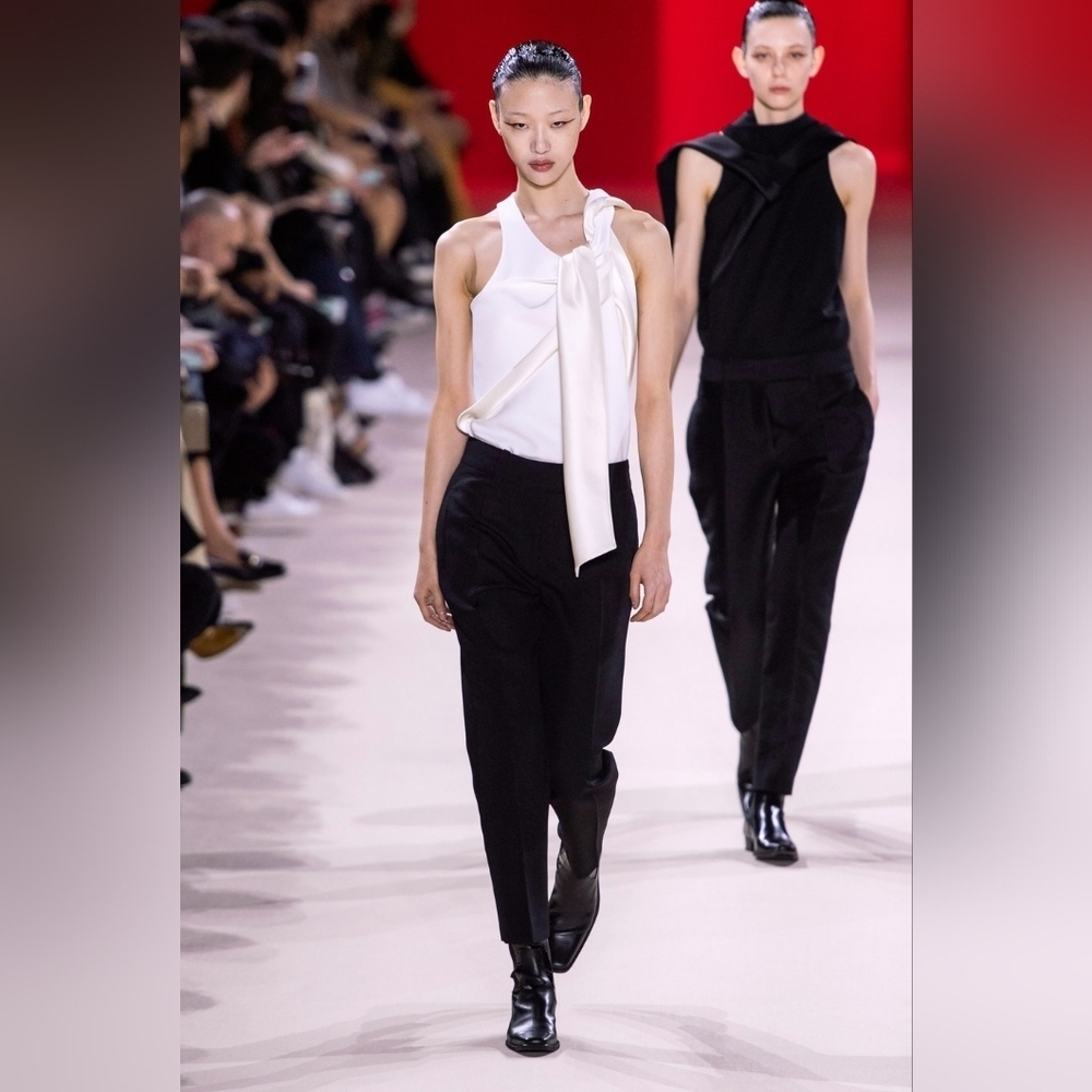 Haider Ackermann Runway White Coronus Drape Top size 8(40) BNWT